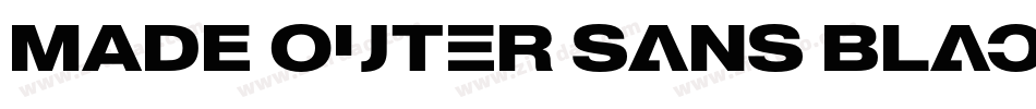 MADE Outer Sans Black PERSONAL USE字体转换